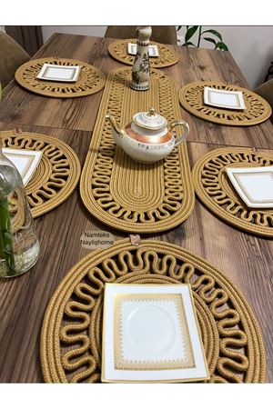 1adet25 X90runner 6adet33x33 Amerikan Servis Takımı, Yemek , Çeyizlik, Hediyelik,sunumluk