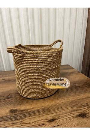 30cm-30cm çok amaçlı saplı orta boy sepet hediyelik çeyizlik organize