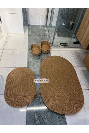 70x120cm ,40x60cm. 2 paspas,2 oval sepetli banyo takımı. hediyelik, çeyizlik ,bohem, dekoratif