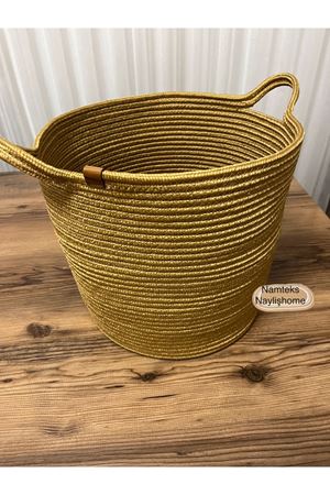 30cm-30cm çok amaçlı saplı orta boy sepet hediyelik çeyizlik organize