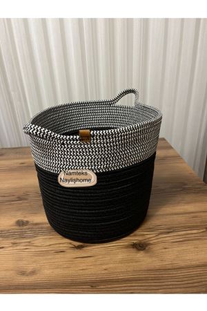 30cm-30cm çok amaçlı saplı orta boy sepet hediyelik çeyizlik organize