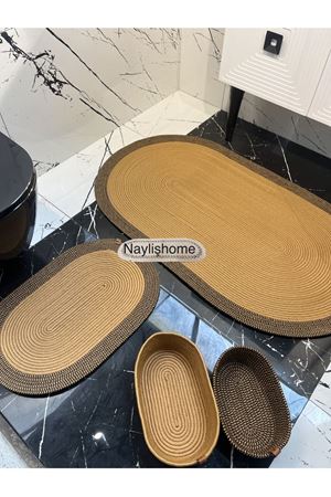70x120cm ,40x60cm. 2 paspas,2 oval sepetli banyo takımı. hediyelik, çeyizlik ,bohem, dekoratif