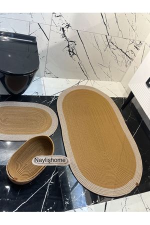 70x120cm ,40x60cm. 2 paspas,2 oval sepetli banyo takımı. hediyelik, çeyizlik ,bohem, dekoratif