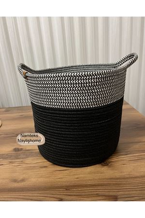 30cm-30cm çok amaçlı saplı orta boy sepet hediyelik çeyizlik organize