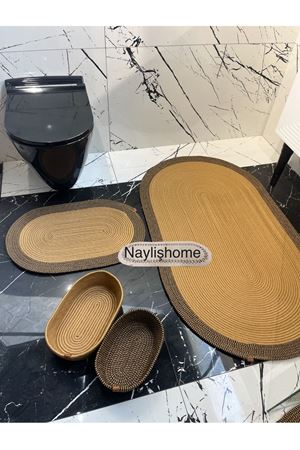 70x120cm ,40x60cm. 2 paspas,2 oval sepetli banyo takımı. hediyelik, çeyizlik ,bohem, dekoratif