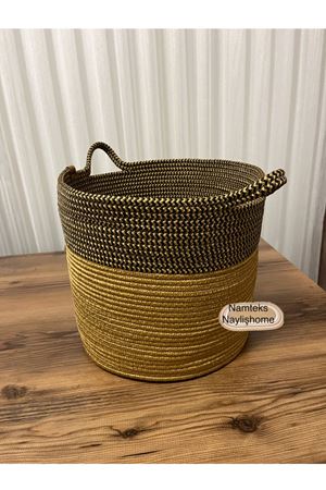 30cm-30cm çok amaçlı saplı orta boy sepet hediyelik çeyizlik organize