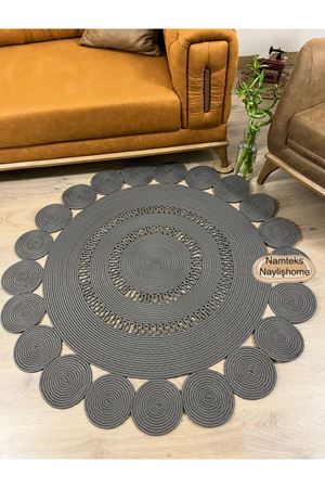 jüt hasır hediyeli çeyizlik çift trikotlu papatya salon oturma odası salon mutfak banyo kilim
