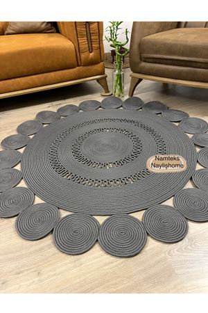 jüt hasır hediyeli çeyizlik çift trikotlu papatya salon oturma odası salon mutfak banyo kilim