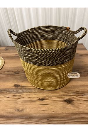 30cm-30cm çok amaçlı saplı orta boy sepet hediyelik çeyizlik organize