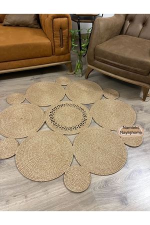 jüt hasır halı, kilim, paspas, hediyelik eşya, ev dekorasyonu, iç dekorasyon, NAYLA MODEL…