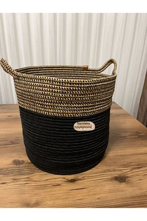 30cm-30cm çok amaçlı saplı orta boy sepet hediyelik çeyizlik organize