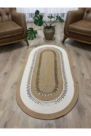 Jüt Hasır Kapı Önü Banyo Mutfak Salon Oturma Odası Paspası Modern Kilim Hediyelik