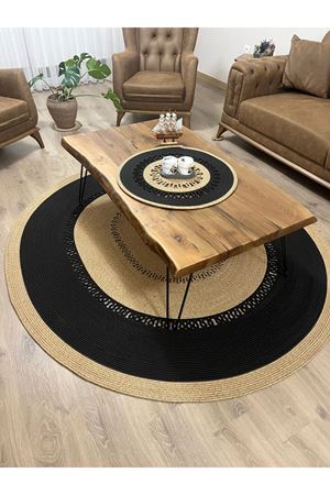 Jüt Hasır Kapı Önü Banyo Mutfak Salon Oturma Odası Paspası Modern Kilim Hediyelik