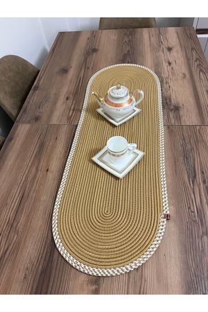 35x100 Bir Adet Jüt, Ameriken Servis, Masa Örtüsü, Supla Hediyelik,çeyizlik Sunum