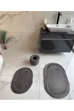 40x60-60x100 Iki Paspas Ve Çöpkovalı Banyo Takımı.hediyelik Ceyizlik