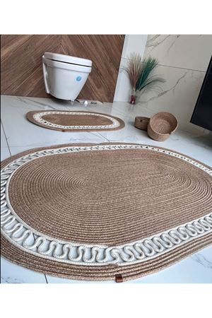 60x100-40x60 2 Paspas, 2 Sepetli Banyo Takımı Hediyelik, Çeyizlik