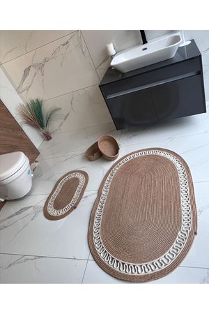 60x100-40x60 2 Paspas, 2 Sepetli Banyo Takımı Hediyelik, Çeyizlik