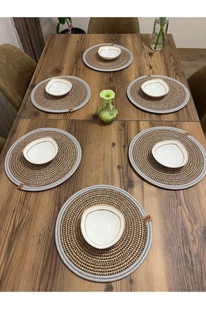 6 Adet 33x33 Supla.ameriken Servis, Masa Örtüsü, Supla Hediyelik,çeyizlik Sunum