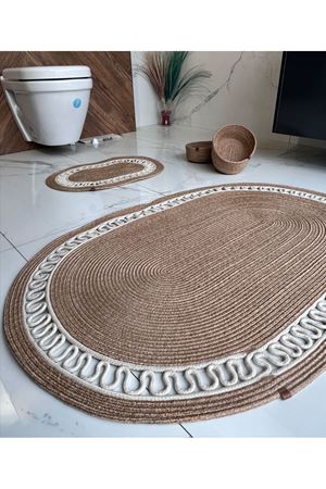 60x100-40x60 2 Paspas, 2 Sepetli Banyo Takımı Hediyelik, Çeyizlik