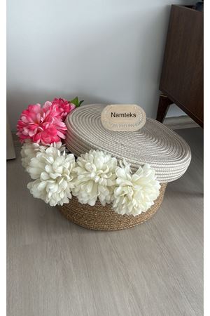 Natural, Jüt, Desenli, Sepet, Dolap Içi, Çocuk Odası, Düzenleyici, Saklama Sepeti, Ekmek Sepeti