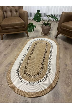 Jüt Hasır Kapı Önü Banyo Mutfak Salon Oturma Odası Paspası Modern Kilim Hediyelik