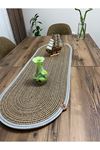 35x100 Runner Hasır Amerikan Servis ,yemek ,servisi , Çeyizlik, Hediyelik , Sunumluk
