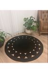 Hasır /jüt. Desenli, Dekoratif, Kilim, Salon,mutfak Halısı. Çeyizlik, Hediyelik, Siyahpapatya