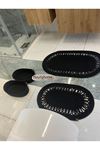 50x80cm ,40x60cm , 2 oval sepetli banyo takımı. hediyelik, çeyizlik ,bohem, dekoratif