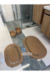 50x80cm ,40x60cm , 2 oval sepetli banyo takımı. hediyelik, çeyizlik ,bohem, dekoratif