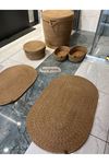 45x40cm kirli ,25x15cm makyaj sepetli banyo takımı. hediyelik, çeyizlik ,bohem ,organize