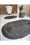40x60-60x100 Iki Paspas Ve Çöpkovalı Banyo Takımı.hediyelik Ceyizlik
