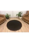 jüt düz siyah 1006, mutfak, salon, oturma odası, balkon, banyo modern kilim paspası, hediyelik …