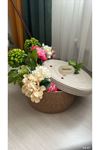 Natural, Jüt, Desenli, Sepet, Dolap Içi, Çocuk Odası, Düzenleyici, Saklama Sepeti, Ekmek Sepeti
